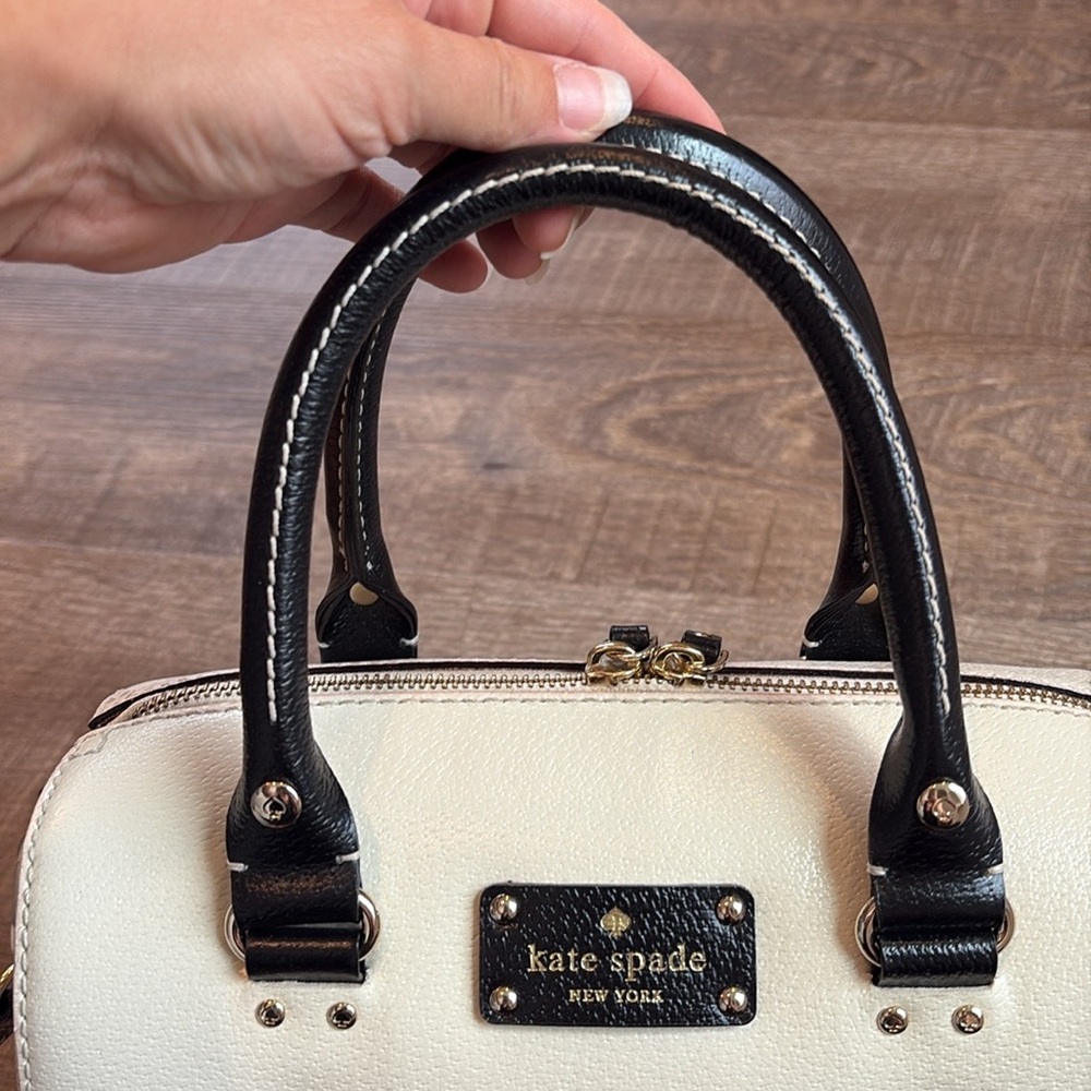 Kate Spade Black and White Satchel - Picture 4 of 14